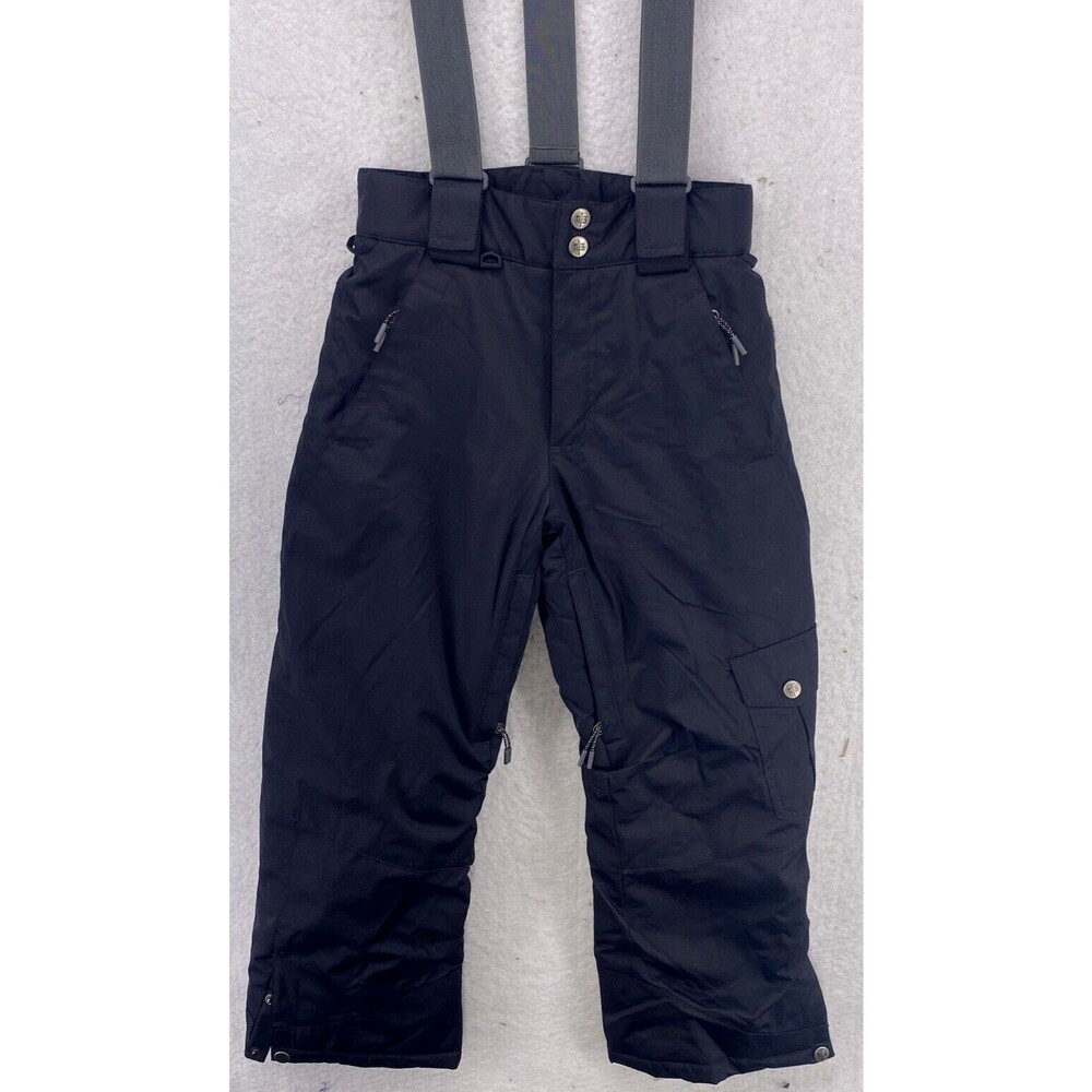Millennium Three M3 Timber Snow Pants Boys Small Black Ski Snowboard Suspenders